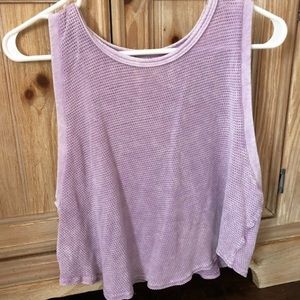 Pins and Needles Purple Cropped Tank